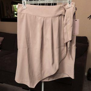 NWT Remixmess sz large tan wrap skirt